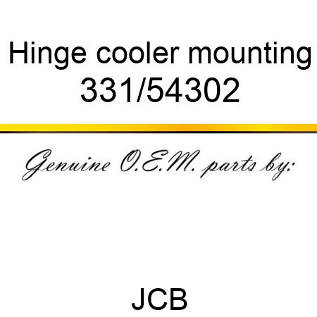 Hinge, cooler mounting 331/54302