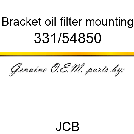 Bracket, oil filter mounting 331/54850
