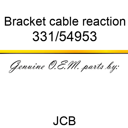 Bracket, cable reaction 331/54953