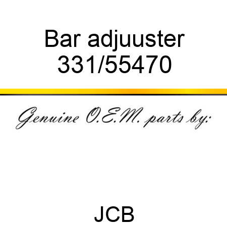 Bar, adjuuster 331/55470