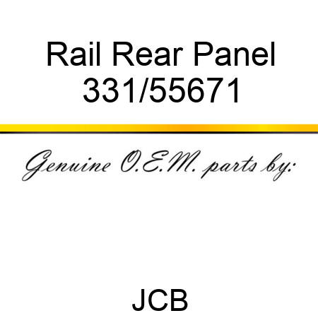 Rail, Rear Panel 331/55671