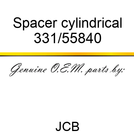 Spacer, cylindrical 331/55840