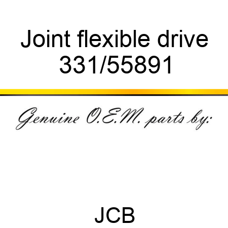 Joint, flexible drive 331/55891