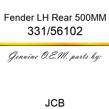 Fender, LH Rear 500MM 331/56102