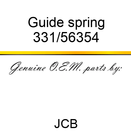 Guide, spring 331/56354