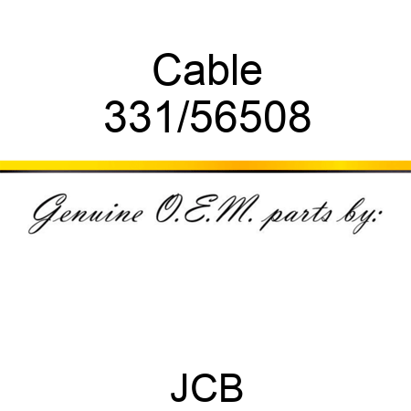 Cable 331/56508