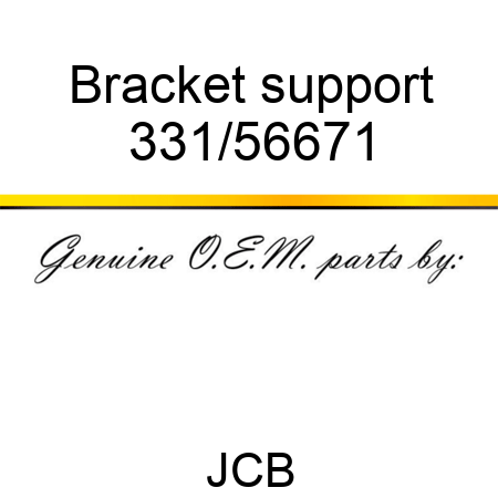 Bracket, support 331/56671