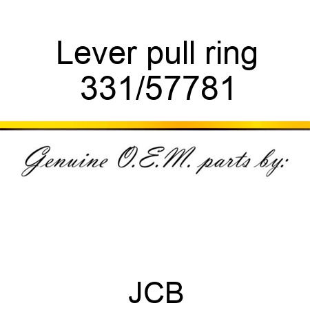 Lever, pull ring 331/57781