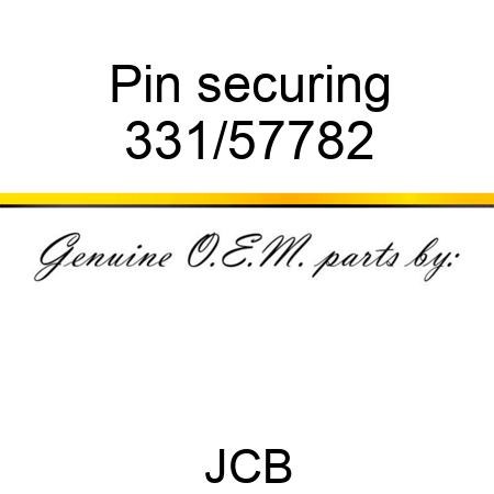 Pin, securing 331/57782