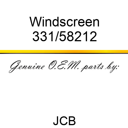 Windscreen 331/58212