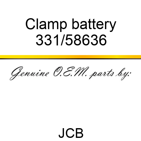 Clamp, battery 331/58636