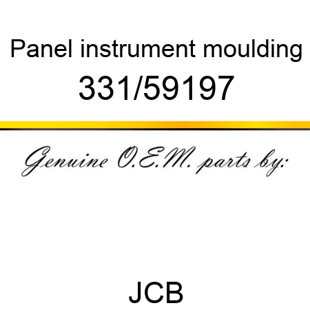 Panel, instrument, moulding 331/59197