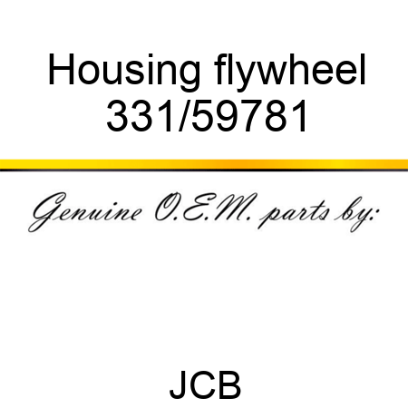 Housing, flywheel 331/59781