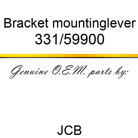 Bracket, mounting,lever 331/59900