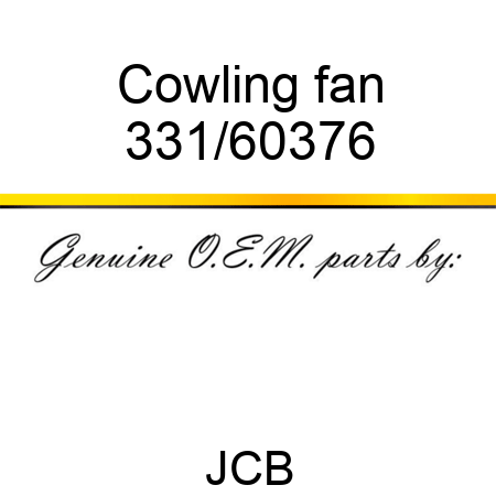 Cowling, fan 331/60376