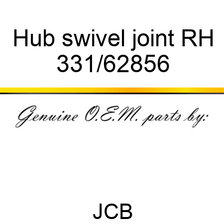 Hub, swivel joint RH 331/62856