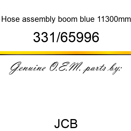 Hose, assembly, boom, blue, 11300mm 331/65996