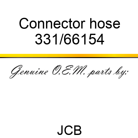 Connector, hose 331/66154