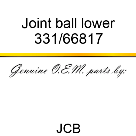 Joint, ball, lower 331/66817