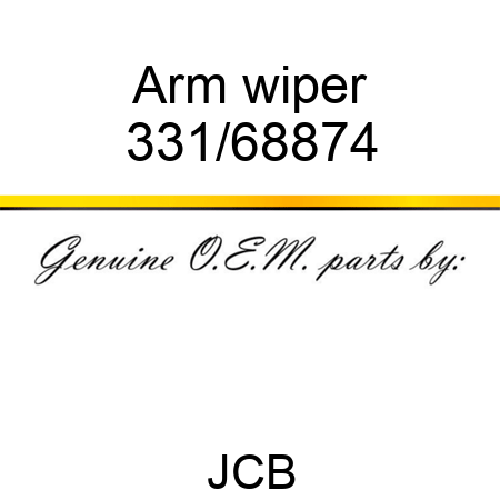 Arm, wiper 331/68874