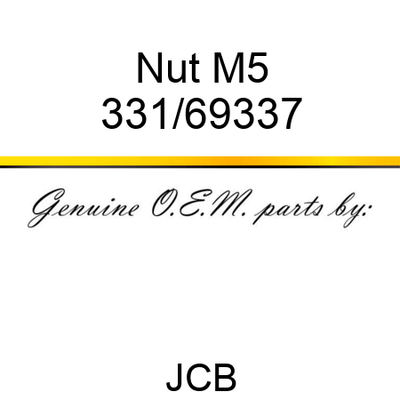 Nut M5 331/69337