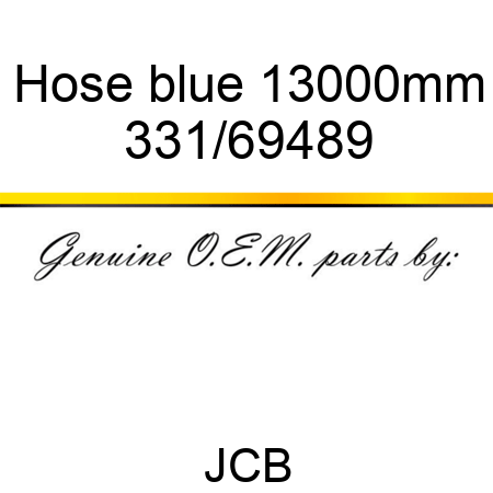 Hose, blue, 13000mm 331/69489