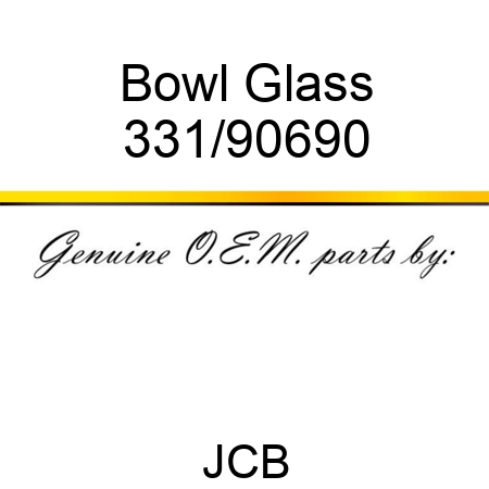 Bowl, Glass 331/90690