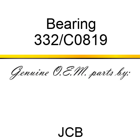 Bearing 332/C0819