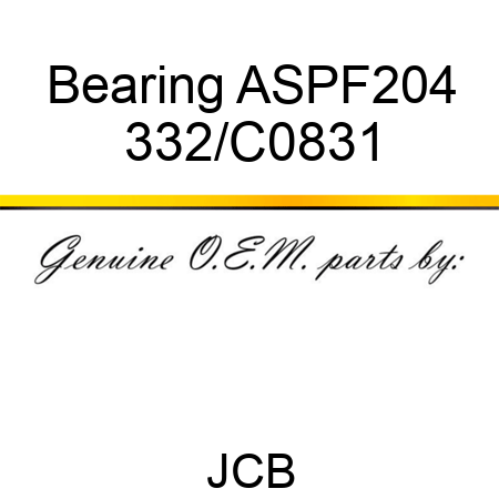 Bearing, ASPF204 332/C0831