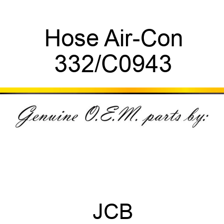 Hose, Air-Con 332/C0943