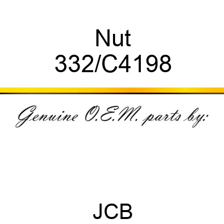 Nut 332/C4198