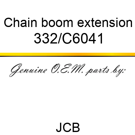 Chain, boom extension 332/C6041