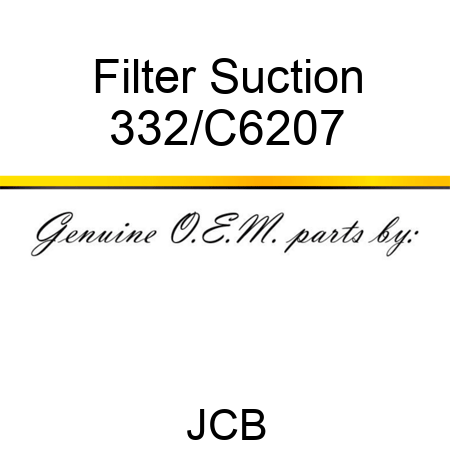 Filter, Suction 332/C6207