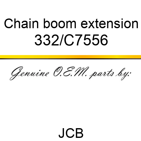 Chain, boom extension 332/C7556