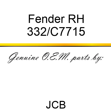 Fender, RH 332/C7715