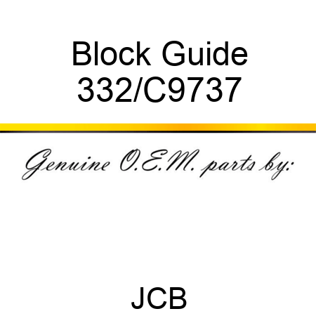 Block, Guide 332/C9737