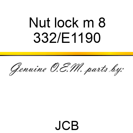 Nut, lock m 8 332/E1190