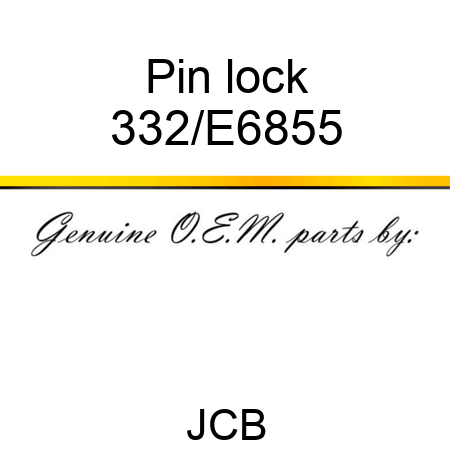 Pin, lock 332/E6855