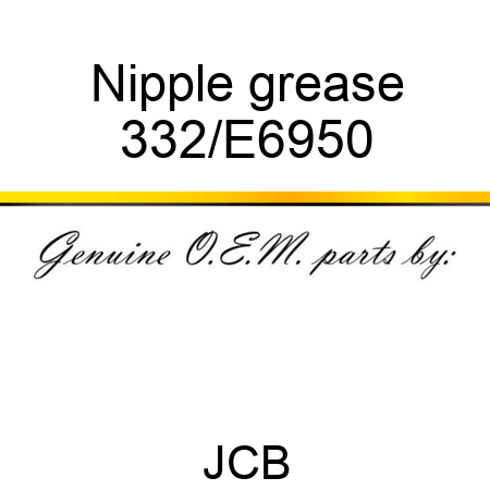 Nipple, grease 332/E6950