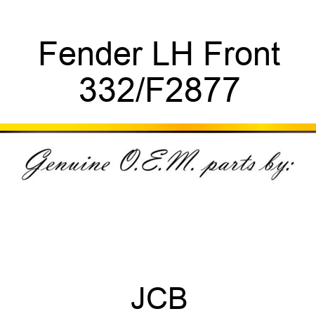 Fender, LH Front 332/F2877
