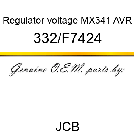 Regulator, voltage, MX341 AVR 332/F7424