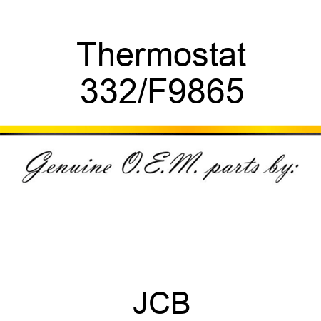 Thermostat 332/F9865