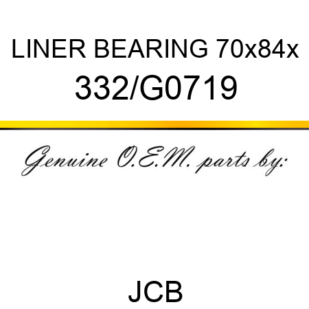 LINER BEARING 70x84x 332/G0719