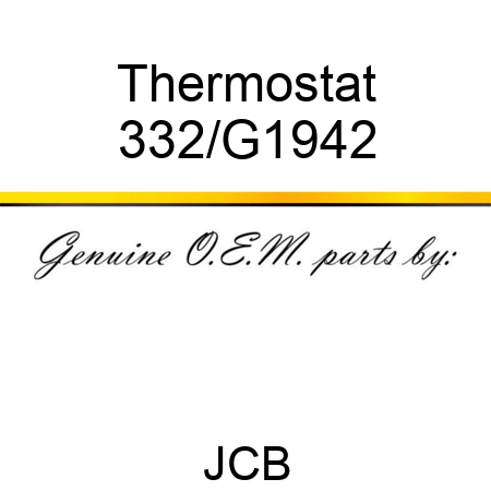 Thermostat 332/G1942