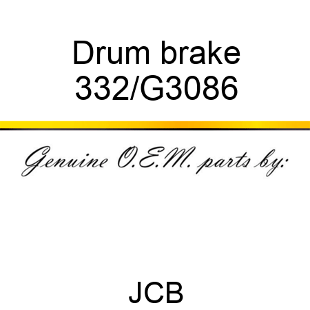 Drum, brake 332/G3086