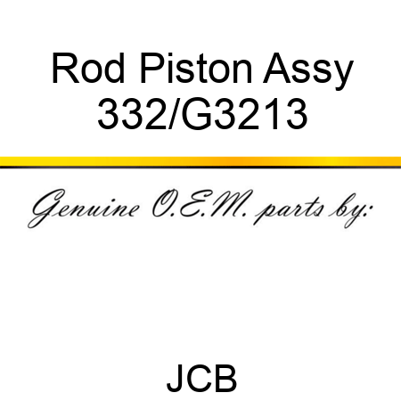 Rod, Piston Assy 332/G3213