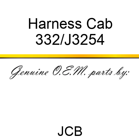 Harness, Cab 332/J3254