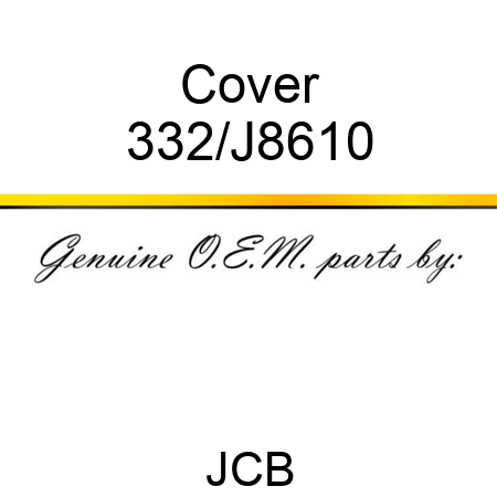 Cover 332/J8610
