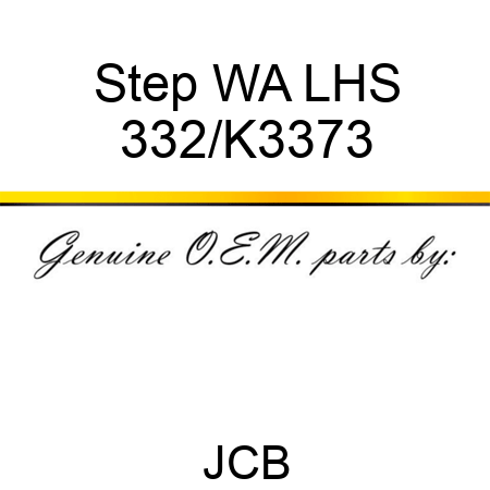 Step, WA LHS 332/K3373