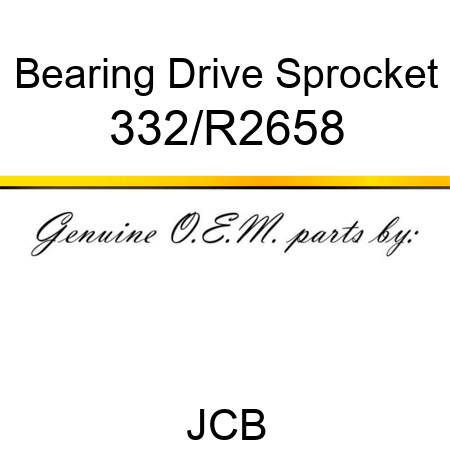 Bearing, Drive Sprocket 332/R2658
